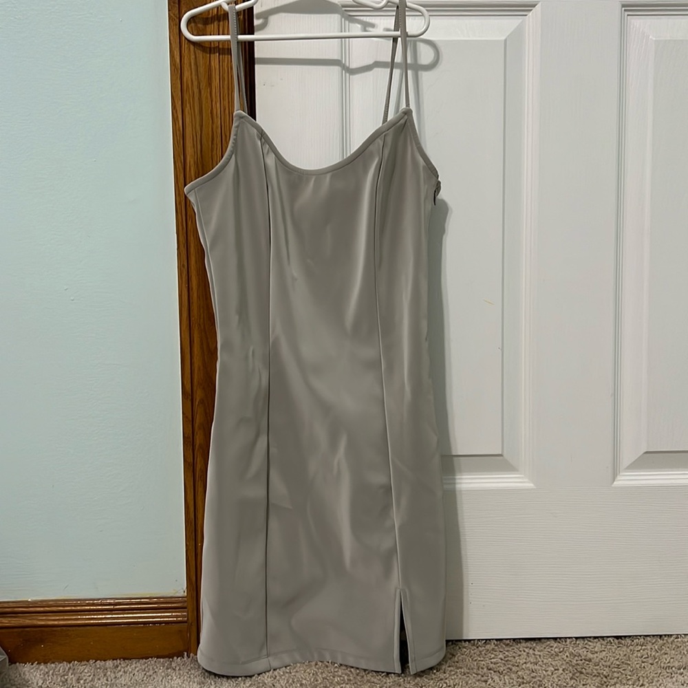 silk dress gray from forever 21. never worn